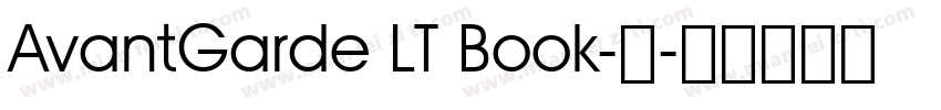 AvantGarde LT Book-中字体转换